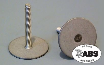 Weld Mount 1.50in Tall #10 x 2 ST125-1024-24SS SS Stud 1.25in Base 10 Pack