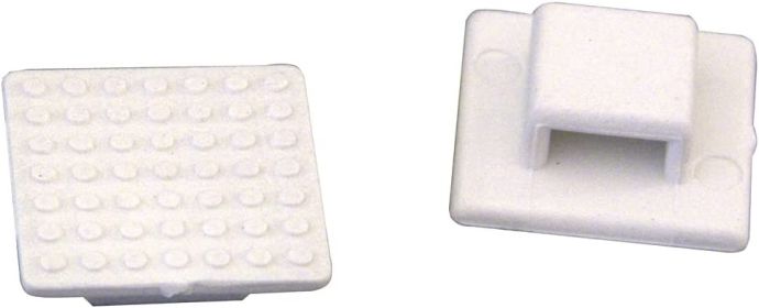 Weld Mount AT-3 Wire Tie Mount, Small White 50 Pack AT-3-50